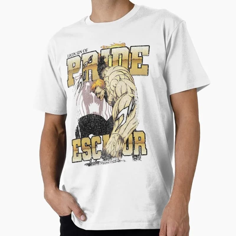 Escanor Pride 1205 Attack on Titan Anime Gift T shirt Short Sleeve Tee Shingeki no kyojin Print Graphic Clothes US size tops