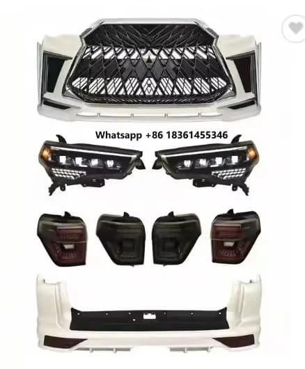 Runner 4X4 Car Bumper Car Body Kit Include Front and Rear Car Bumper Assembly With Grille,headlights