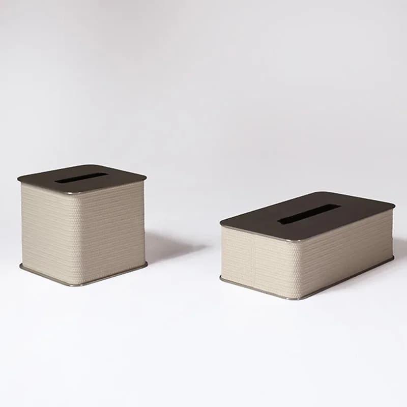 Metal leather tissue box creative coffee table dining table pumping carton living room sample room home decoration