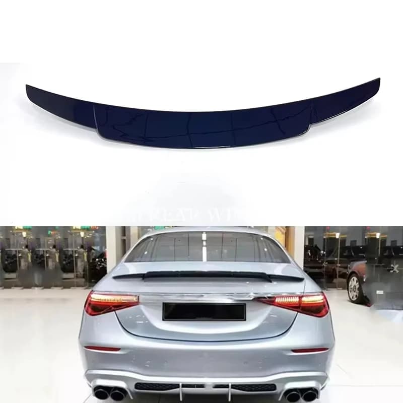 S Class W223 ABS PP Rear Spoiler Wing S450 S400 S560 Upgrade B Style Rear Spoiler W223 Exterior Auto Parts