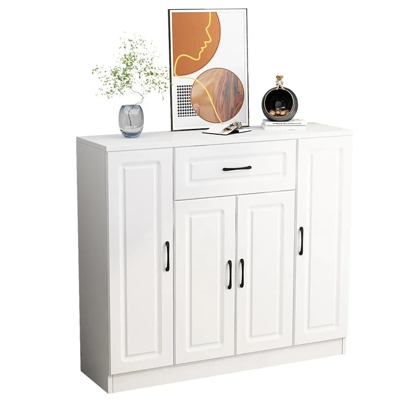 G2  Solid Wood Shoe Cabinet Entrance Balcony Locker Simple Modern Storage Artifact