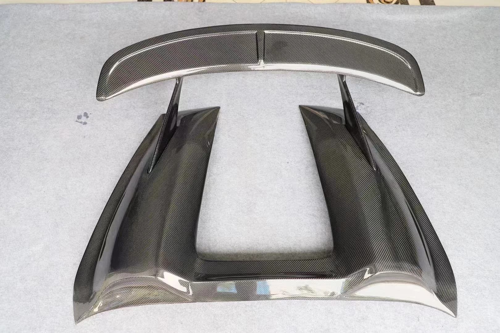 Dry Carbon Fiber Rear Wing for Porsche Cayman  718  Boxster Rear Trunk Wing