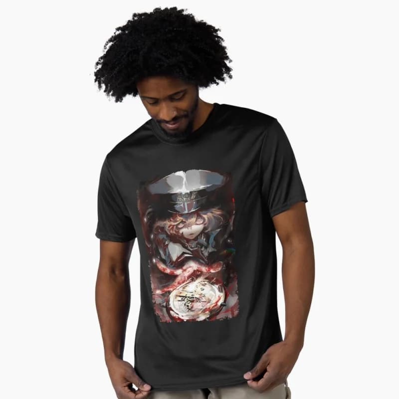 Saga Of Tanya The Evil 0429 Tanya Degurechaff Anime Gift t shirt Youjo Senki Manga tee Short-sleeve Y2K Clothes All size Tops