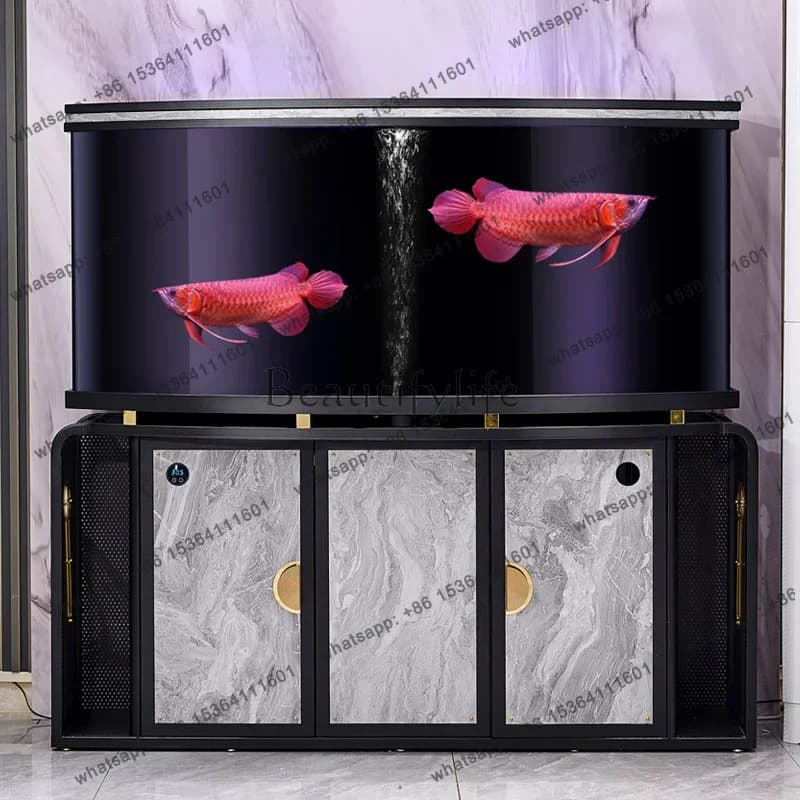 yj21 New living room large 1.5-meter dragon fish tank bottom filter water-free office acrylic fish tank