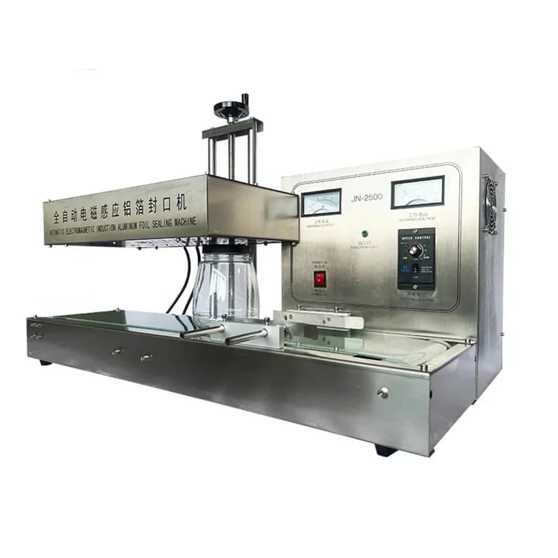 New fully automatic electromagnetic induction aluminum foil sealing machine Continuous Induction Plastic Bottle Sealing Machine