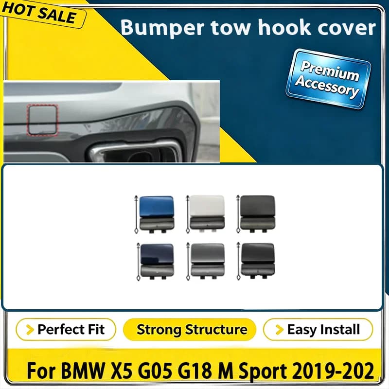 For BMW X5 G05 G18 M Sport 2019-2026 Rear Tow Hook Cover Cap 51128099126 Primed Ready to Paint