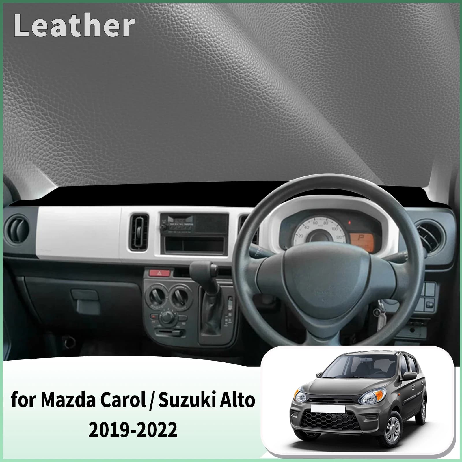 for Suzuki Alto 2019-2022 Mazda Carol Dash Mat Dashboard Cover Dashmat Universal Anti-Reflection Heat Insulation Sun Protection