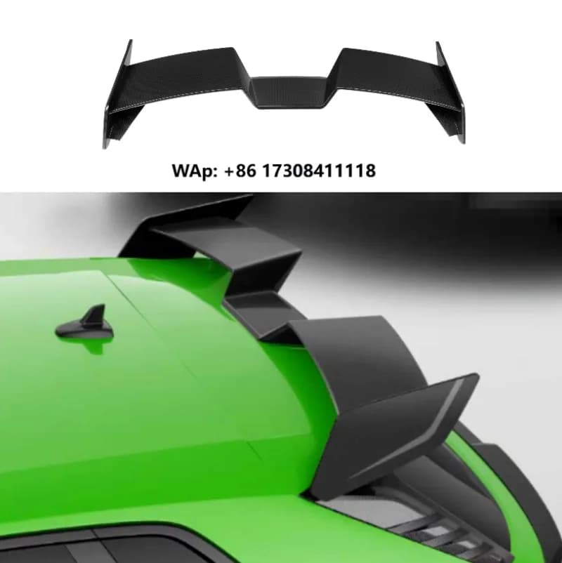 RS3 SQ Style Spoiler Dry Carbon Fiber Car Spoilers for RS3 8Y/8Y LCI Hatchback 2021+ Carbon Fiber Top Wing Spoiler