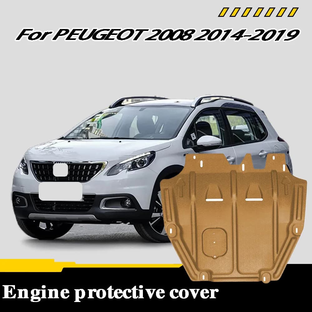 Vehicle - Specific Splash - Proof Durable Sturdy Engine Undercover And Lower Mudguard For PEUGEOT 2008 2014-2019 1.6L