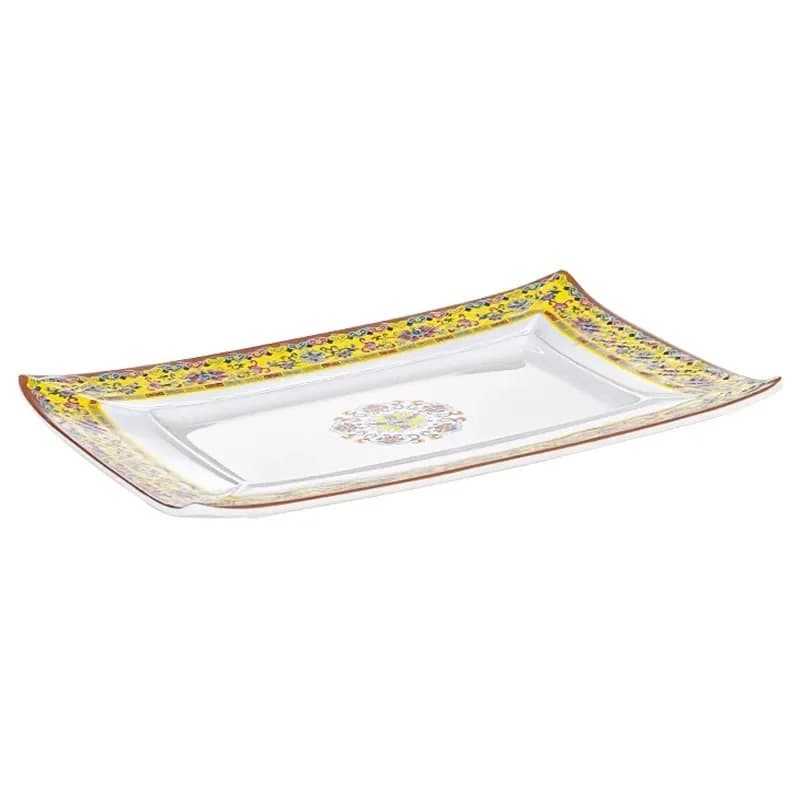 Rectangle plastic enamel color hot pot dish commercial creative hotel restaurant