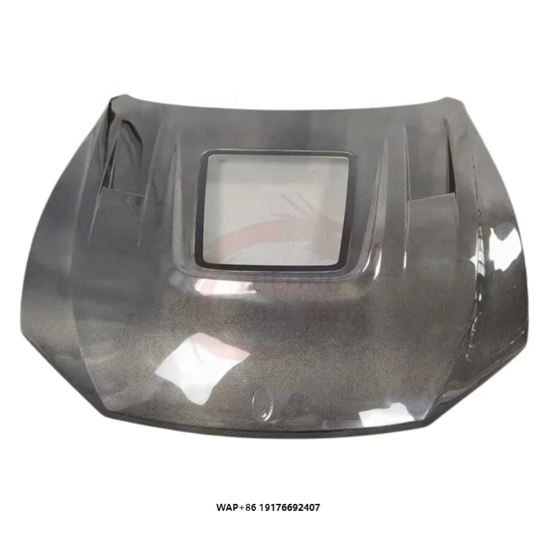 High quality Carbon Fiber Levante Transparent Hood ForMaserati Levante 2016-2021