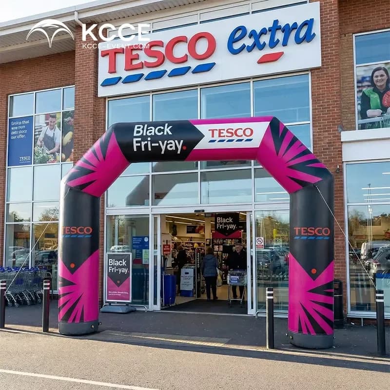 Custom Logo Black Fri-yay Branding Promotional Blow up Easy Set up Inflatable Event Advertising Arch with TPU for Store