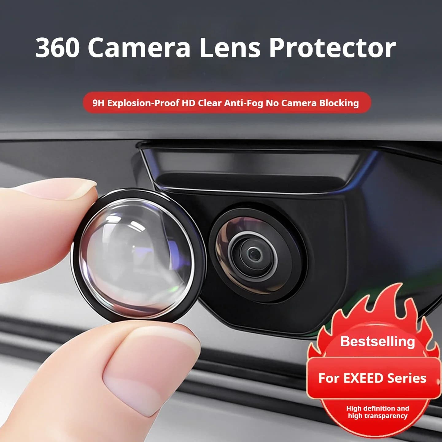 For Chery EXEED LX TXL TX MX RX EXLANTIX ET ES VX Car Camera Protection Cover 360 Panoramic Anti-fog Function Camera Lens Cover