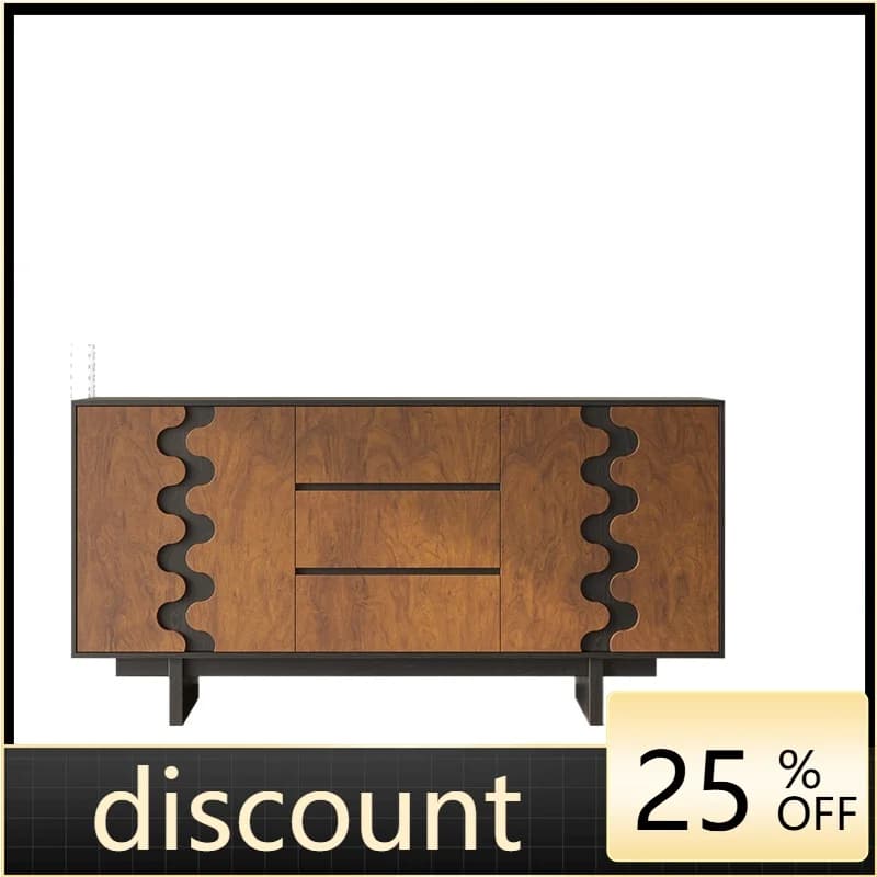 LMM French retro solid wood wall double door medieval wine cabinet kitchen storage locker