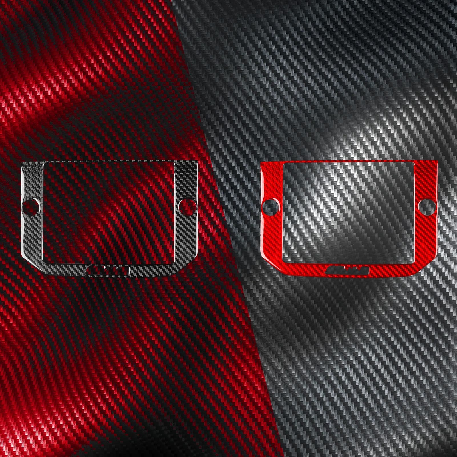 Real Carbon Fiber For Maserati Giboli 2014–2022 Car Navigation Screen Frame Trim Customizable Car Sticker Interior Accessories