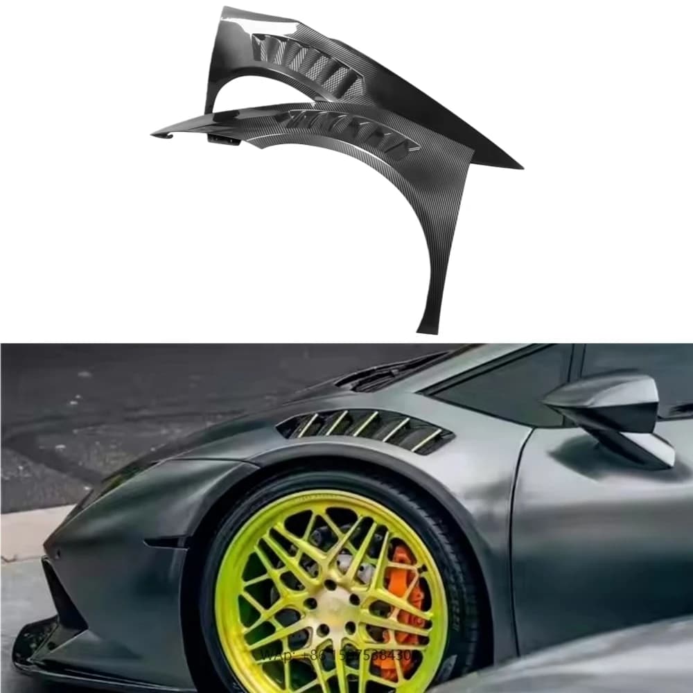 Car Modification V-style Dry Carbon Fiber Fender Mudguard Suitable for LP580 P610 EVO