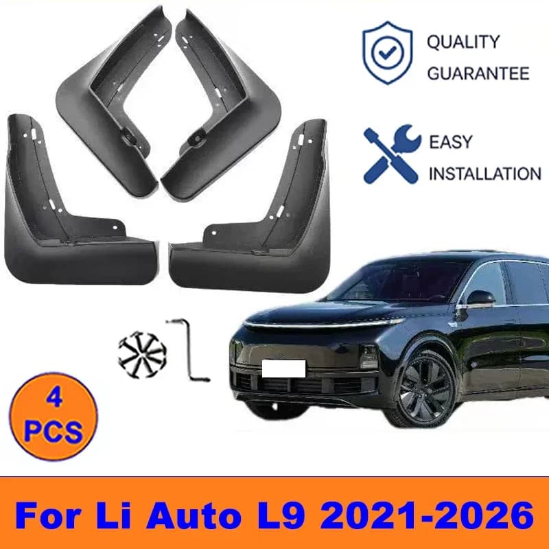 4Pcs Mud Flaps For Li Auto L9 2021-2026 - Splash Guards Front&Rear Wheel Fender Mudguards Car Exterior Protection Accessories