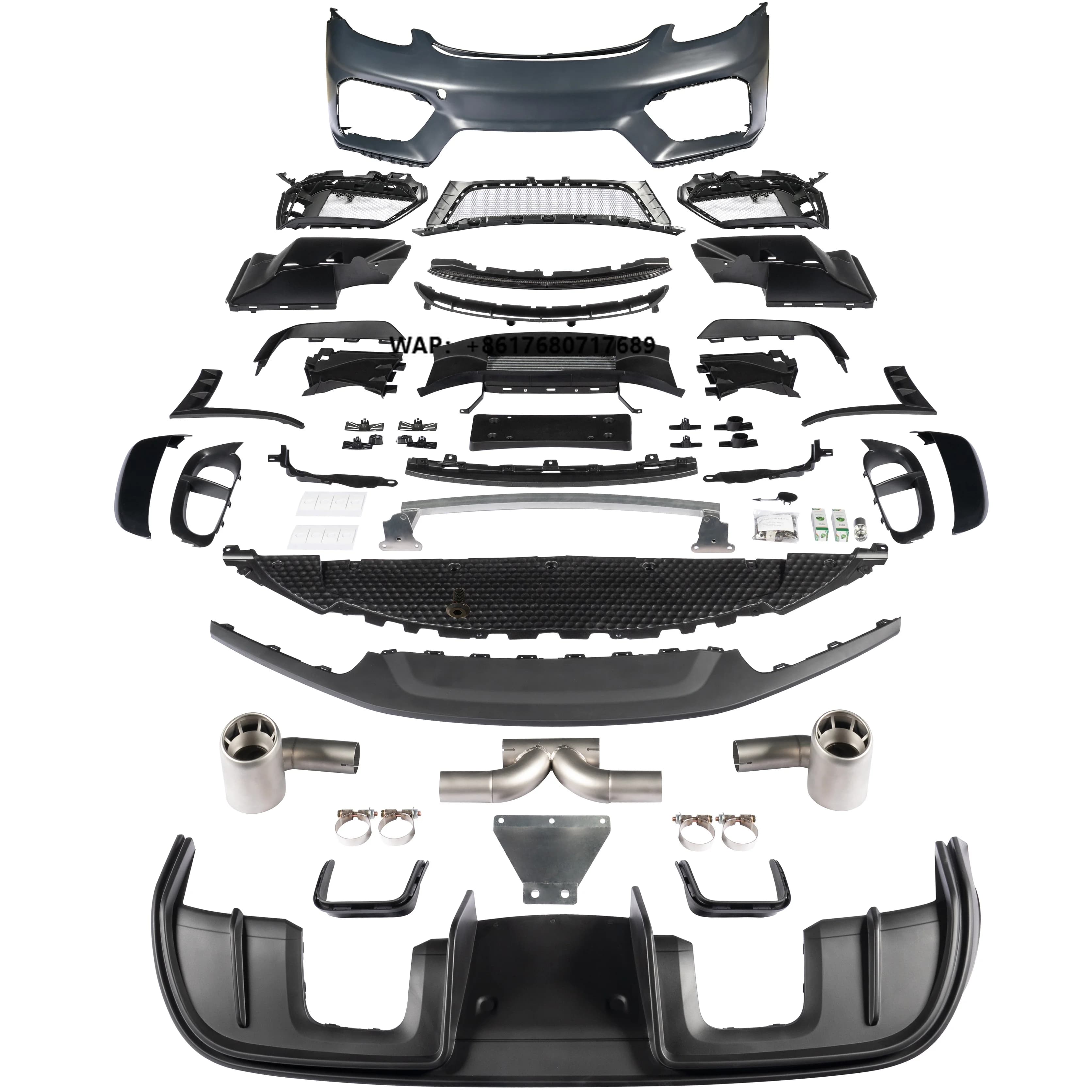 KM Premium Upgrade  Bodykit Without DRL Perfect FIt for 718 Complex Version High Quality Enhances Vehicle's Visual Appeal