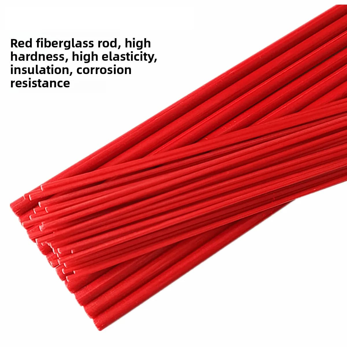 Red Rigid Fiberglass Support Rod Small Dia 1-3mm FRP Solid Stick