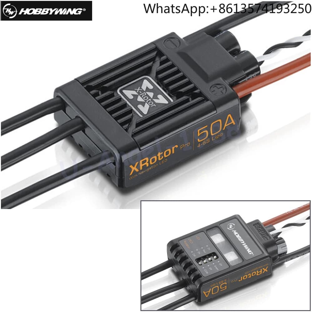 2pcs/lot Hobbywing XRotor Pro 50A 4-6S Brushless speed controller ESC Multi-Rotor Aircaft DIY For RC Drone Heli