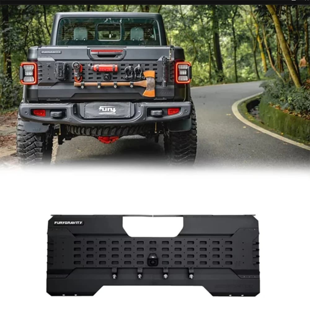 F2016 Fury Aluminum Alloy External Tailgate Expansion Panel For Jeep For Gladiator PICKUP JT 2021+