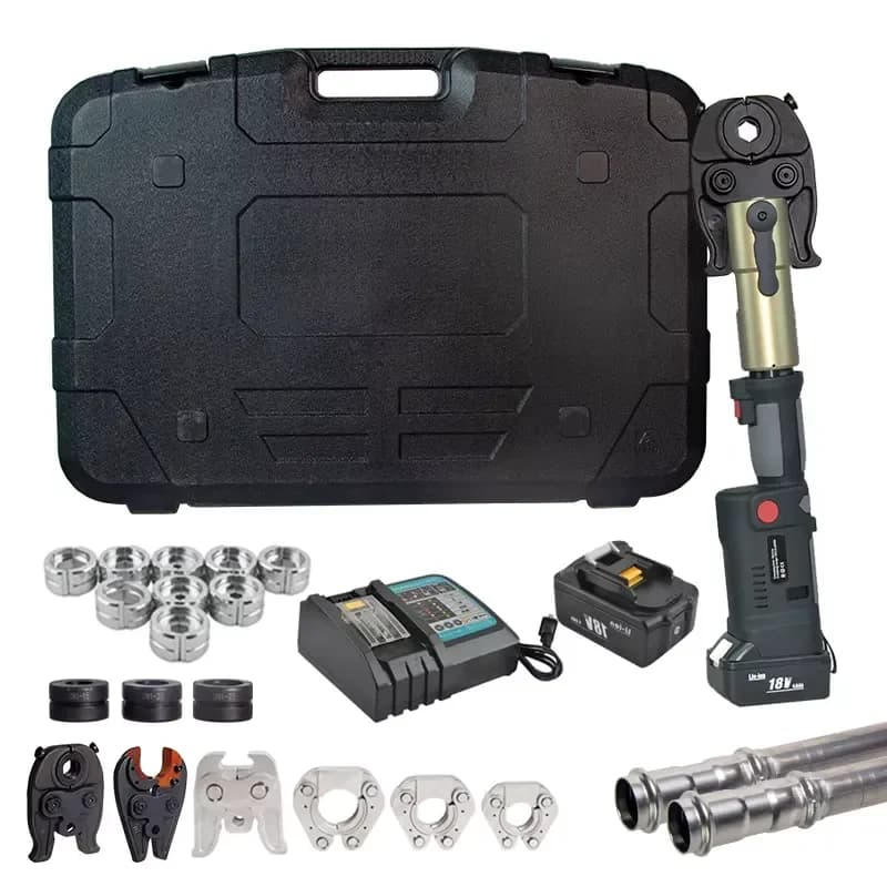 GES-1550 Battery Electric 3-in-1 Hydraulic Tool Cable Crimping Tool Cable Cutting Copper Pipe Plumbing Press Fitting Tool