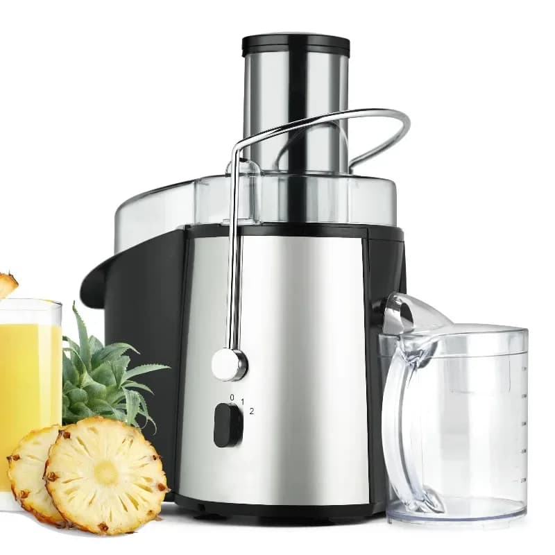 High-quality household whole fruit juicer Powerful high-speed electric centralized with stainless steel case