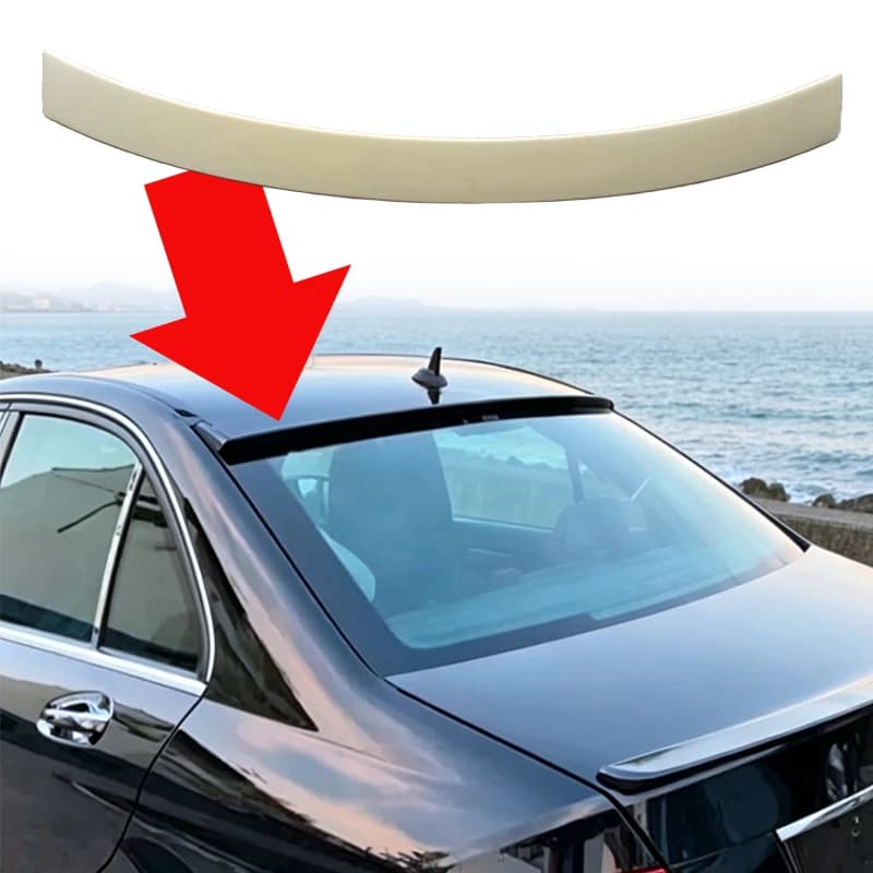 Roof Spoiler For 2007‑2013 Mercedes Benz C Class W204 Car Rear Window Top Wing Exterior Body Kit Modification Accessories
