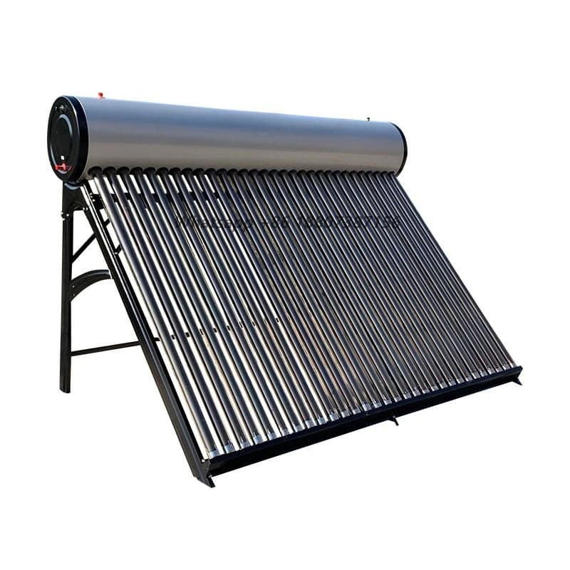 Energy-saving Pressurized Evacuated Tube Solar Water Heater with Stainless Steel 5 Year Warranty for Hotel  Outdoor Use