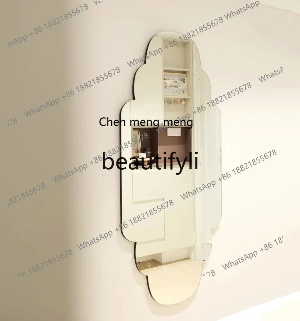 Full body fitting mirror ins style creative decorative mirror modern simple entrance mirror2936
