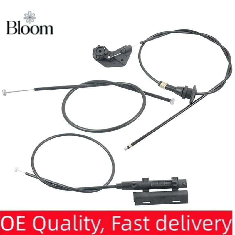 3PCS Car Engine Parts Bowden Cable Hood Release Wire for BMW 5 Series E39 525I 530I 51238176595 51238190754 51238176596