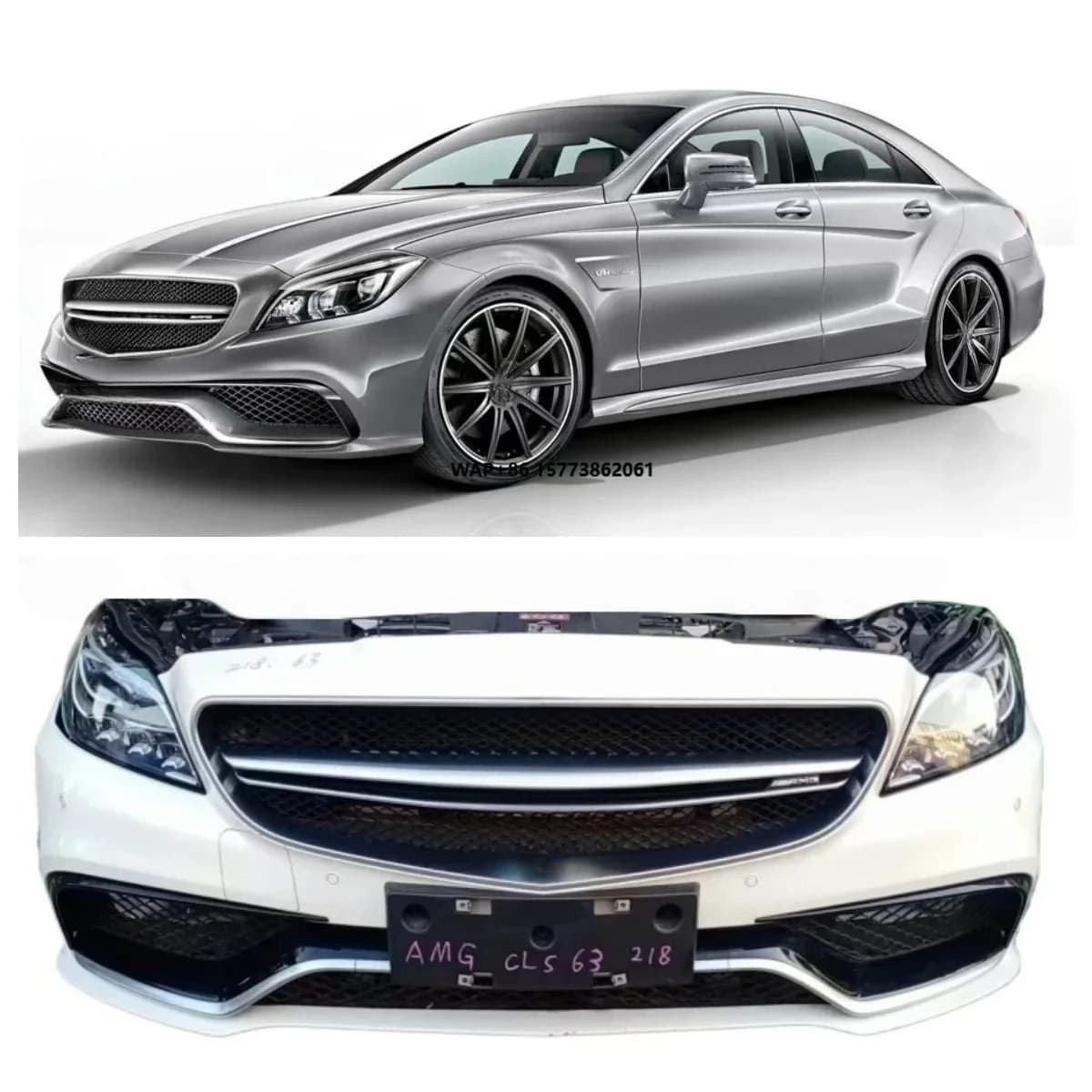 For CLS 63 W218 New Condition Front Rear Body Kit with Enhanced Styling Hood Fender Grille Bumper