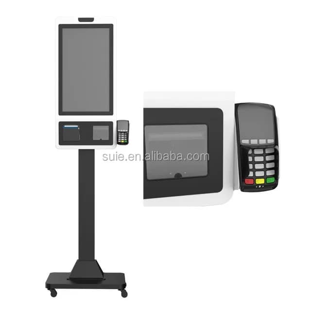 24 Inch Touch Payment Kiosk for Restaurants and Supermarkets Smart Self-Service Order Kiosk
