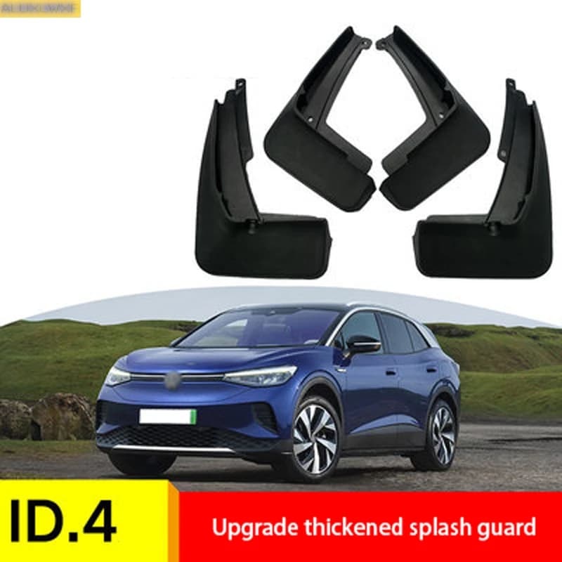 Mudguards Mud Flap Flaps Splash Guards Fender Protector Cover 4pcs for Volkswagen VW ID 4 Crozz 2021 2022 2023 Car Accessories