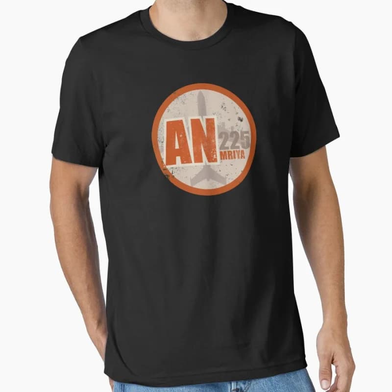 An-225 Mriya Air transport The Great Antonov 100% cotton printed T Shirt for men large size Adult tops S-6XL