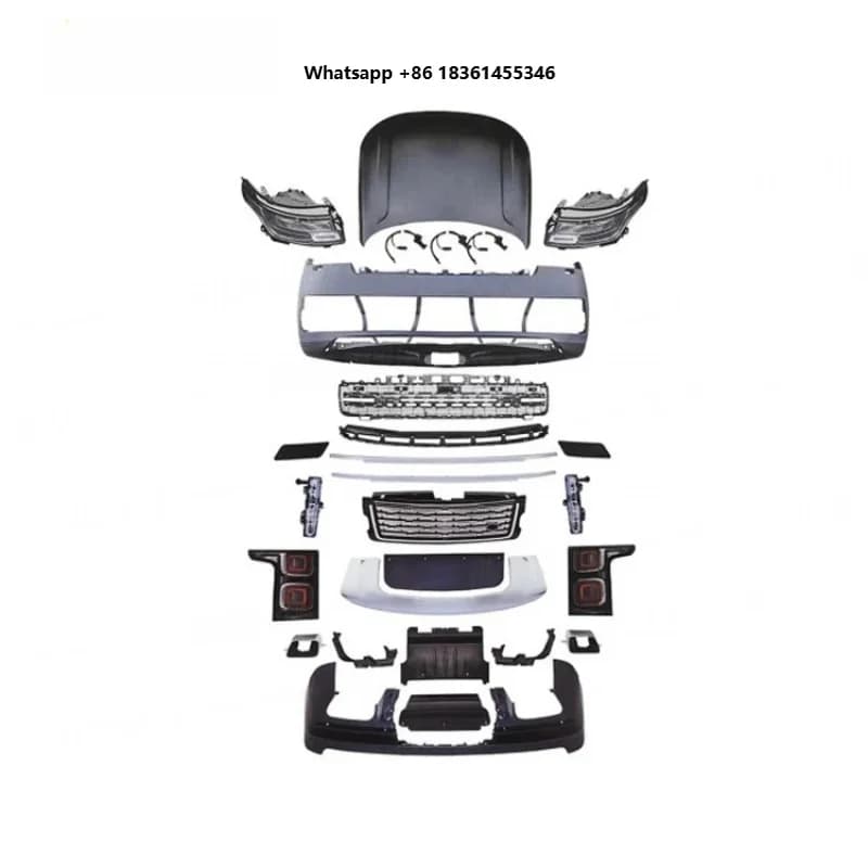 For Vogue 2013-2017 Upto 2023 Style Body Kit Bumpers Hood Headlights Taillights Car Upgrade Body Kit