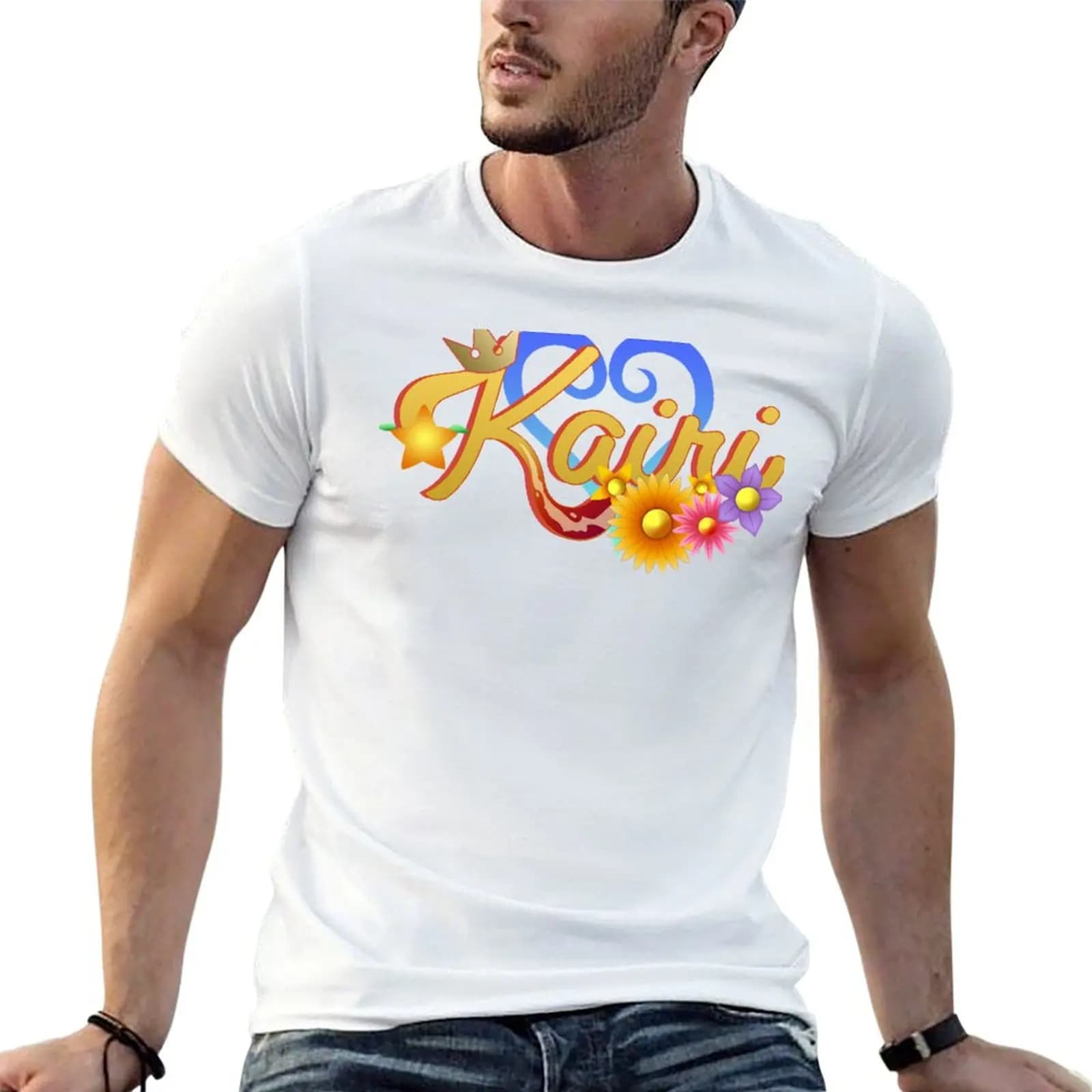 KAIRI Title T-Shirt Comfort Stretch Tee Shirt