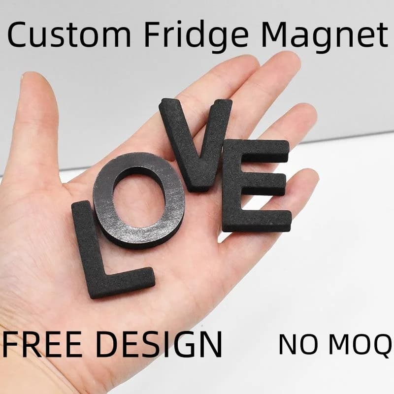 No MOQ Custom Alphabet Fridge Magnet 3D DIY Letter Refrigerator Sticker for Home Decor & Personalized Souvenir