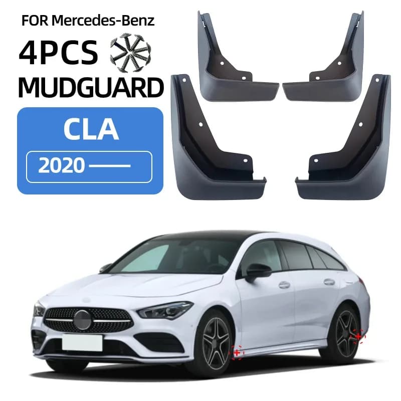 Front Rear 4pcs Mud Guards FOR NWE Mercedes Benz CLA W118 C118 Mudguard Fenders Mud Flap Guard Splash Car Accessories 2019-2021