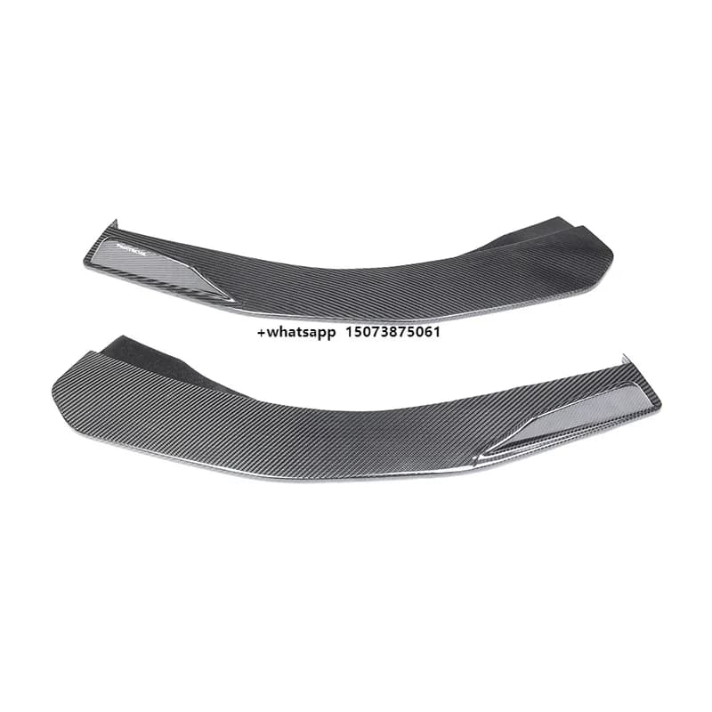 PT Style Dry Carbon Fiber Car Accessories Front Bumper Splitter for  F8 Carbon Bumper Splitter