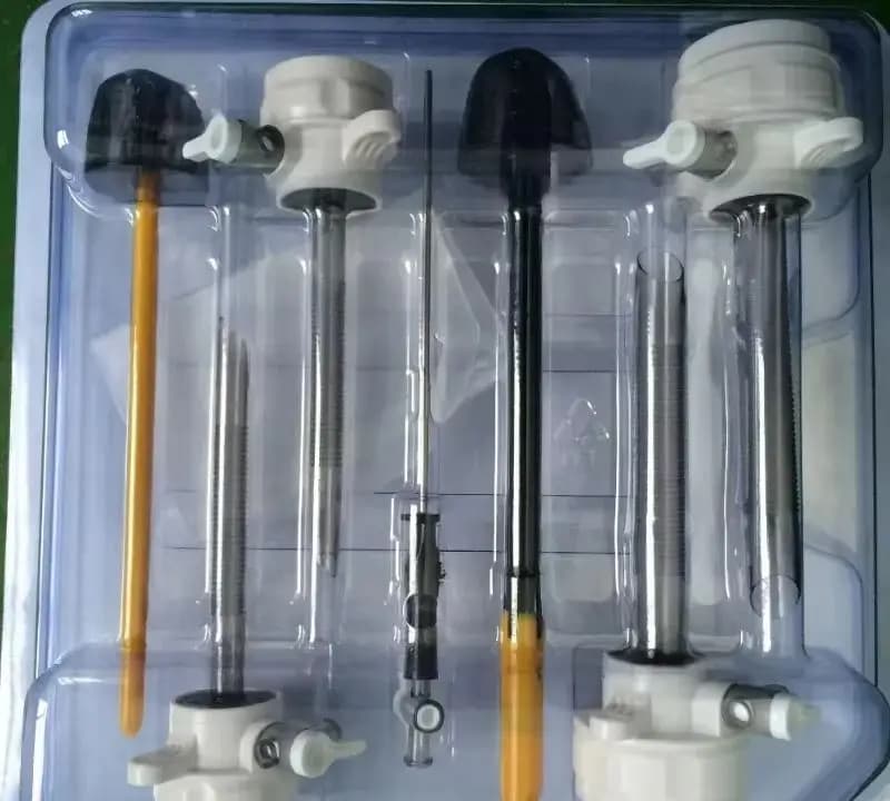 Disposable Bladed Trocar Instruments Cannula Kit 5mm 10mm Laparoscopic Surgical Instruments