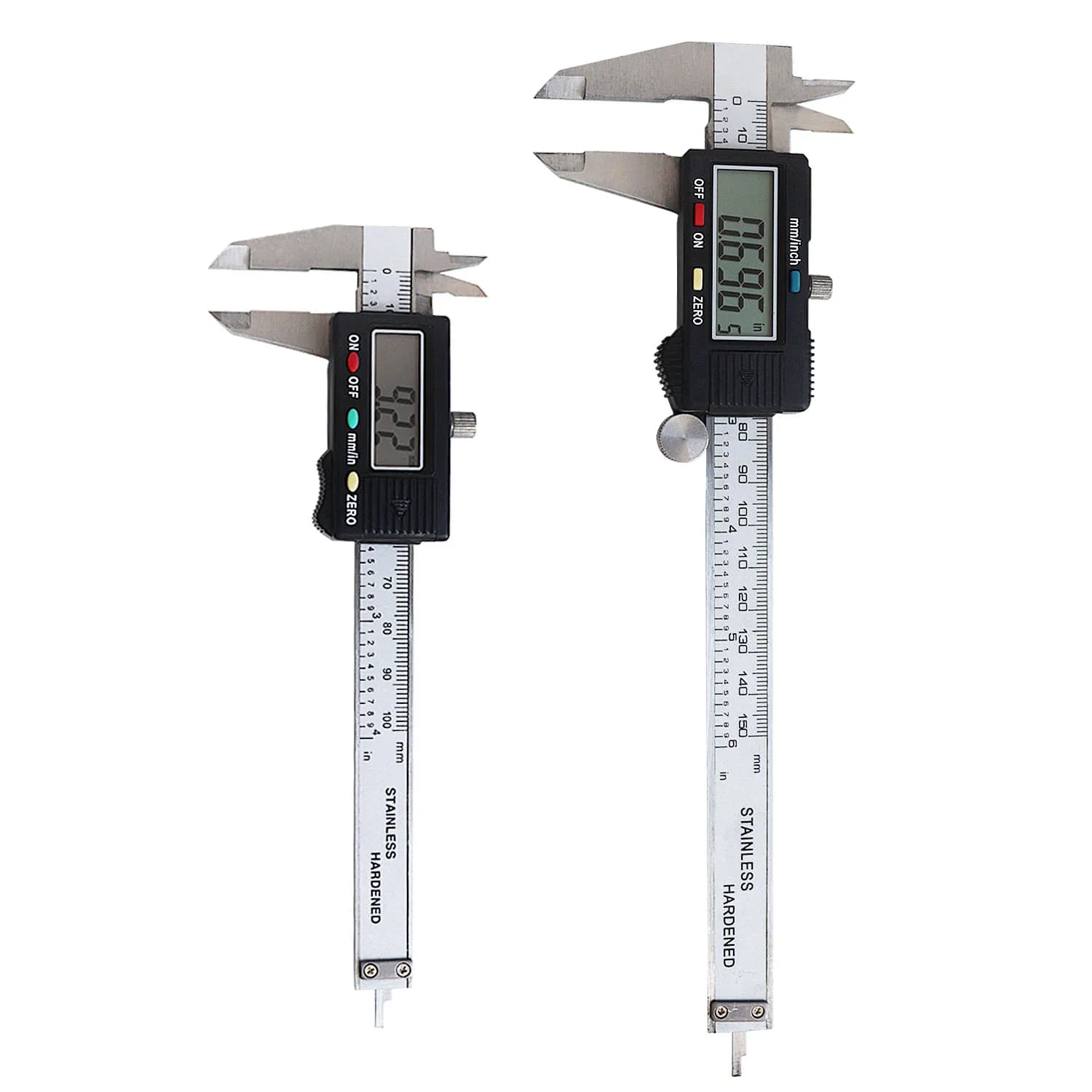 Extra-Large 150mm/0-6 Inch LCD Screen Electronic Digital Vernier Caliper Stainless Steel Scale for Jewelry Tools Measurement