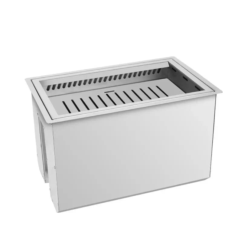 Carbon oven Commercial Japanese style, square embedded charcoal, barbecue pot