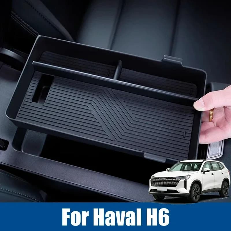For  Haval H6 4th Gen 2025 2026 Car Armrest Storage Box Interior Center Console Organizer Glove Holder Tray Accessories