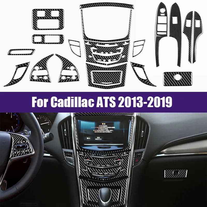 Suitable for Cadillac ATS 2013-2019 Carbon Fiber Epoxy Car Interior Modification Trim Sticker