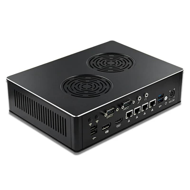 16-Core 32-thread mini host, supports MXM graphics workstation, quad network port mini computer
