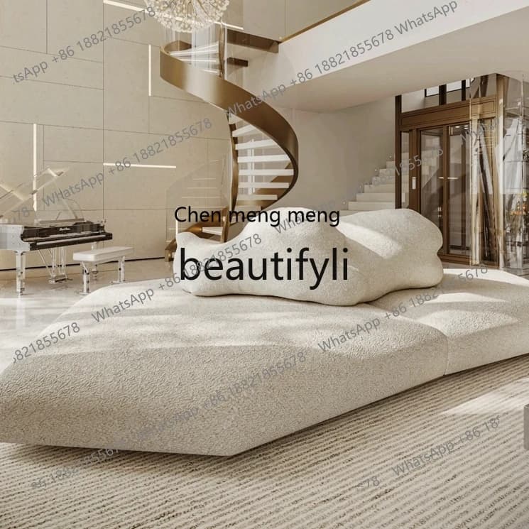 X Minimalist Fabric Sofa Light Luxury Large Flat Villa Leisure Modern Sectional Sofa