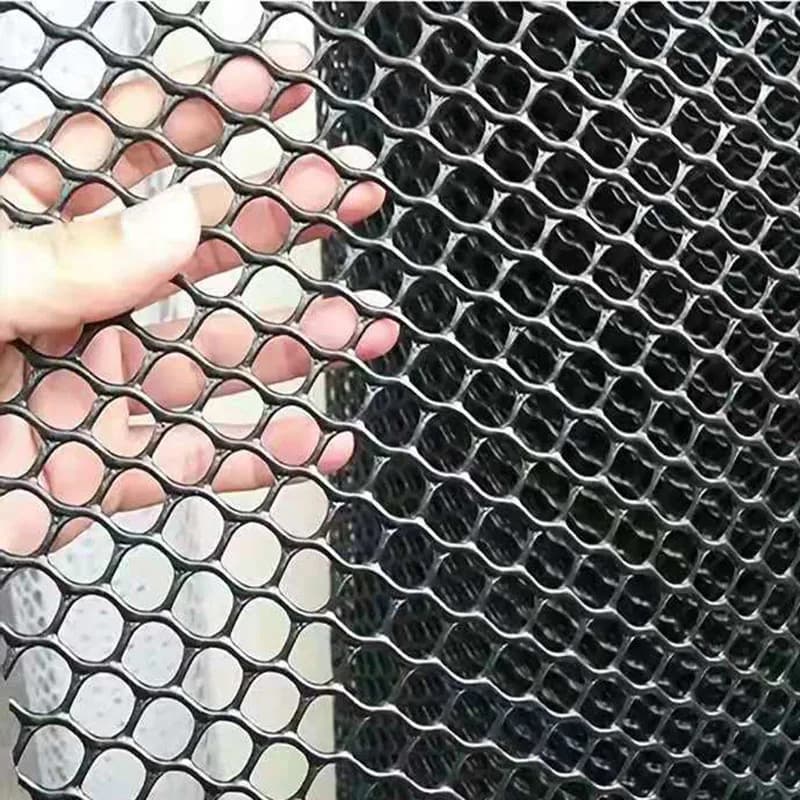 Width 500mm Black Plastic Wire Net Leakproof Mesh Pad Cat Kids Safety Balcony Railing Stairs Protection Net Tools