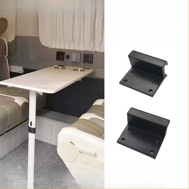Side hanging buckle aluminum alloy material living car table board buckle