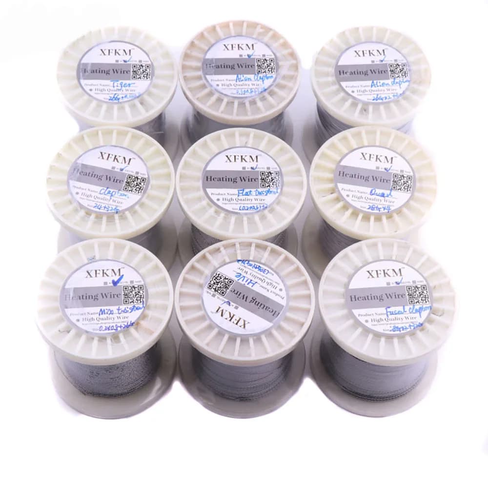 XFKM SS316L 300Feet(100M)/roll Alien Clapton Tiger hive quad mix twisted Fused Wire heating wire for RDA RBA Rebuildable coils